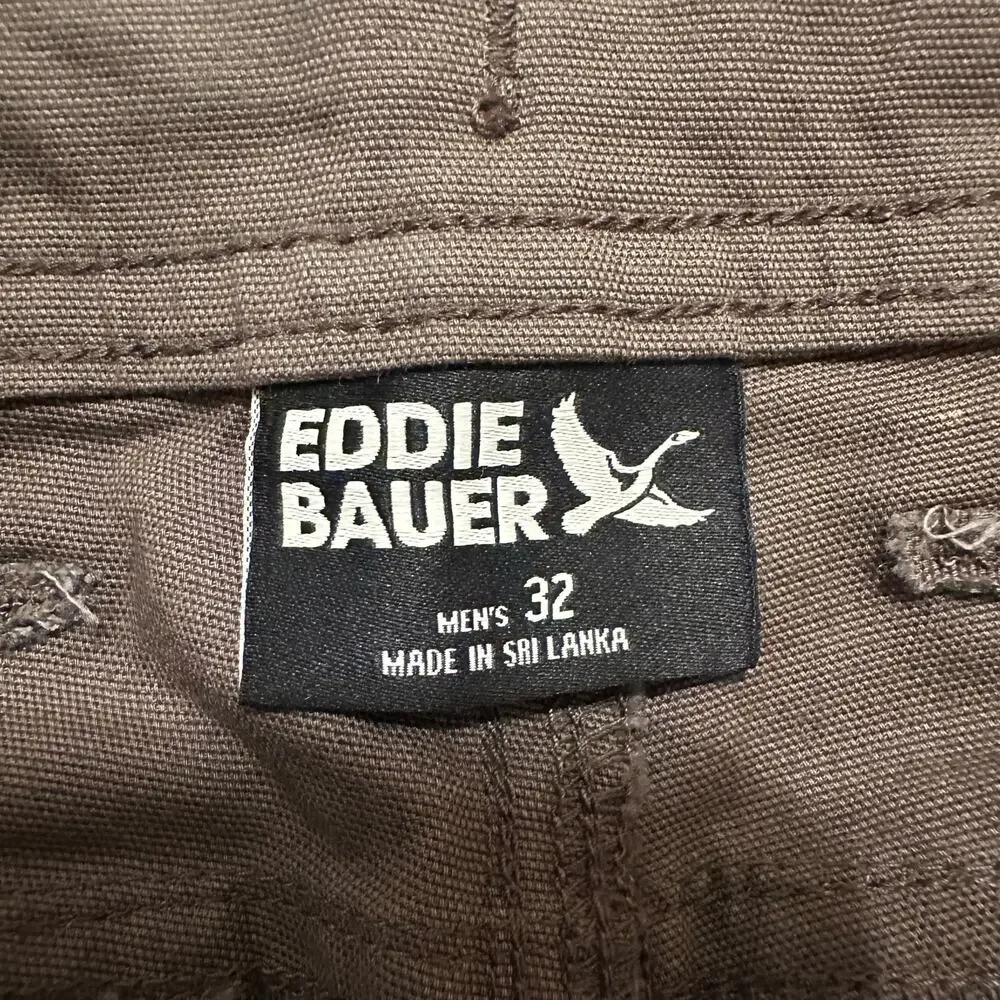 EDDIE BAUER Men's Rappel Canvas Shorts Size 32 In Teak